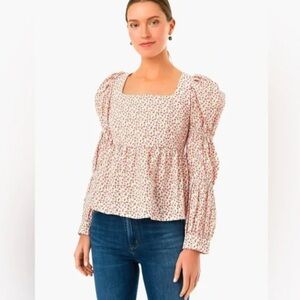 Tuckernuck Floral Puff Sleeve Top